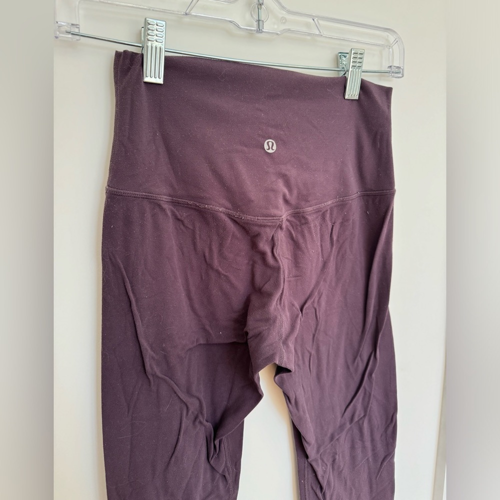 Maroon Lululemon size 6 leggings